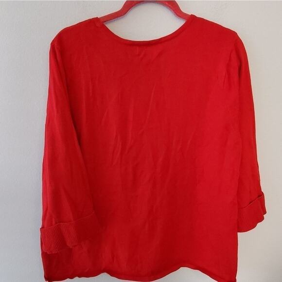 Liz Claiborne red plus size sweater XXL - Picture 3 of 5